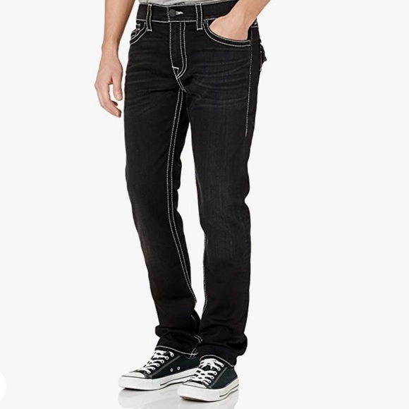 True Religion men’s Rocco Big T skinny jeans - Picture 1 of 8
